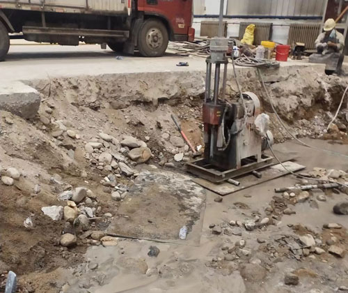 河东公路下沉压浆